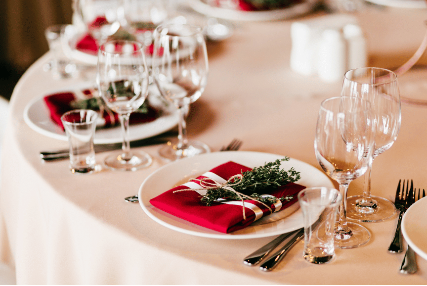 A table set for elegant eating.