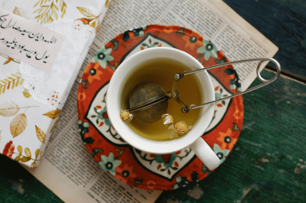 Tea as an example of a wellness ritual.
