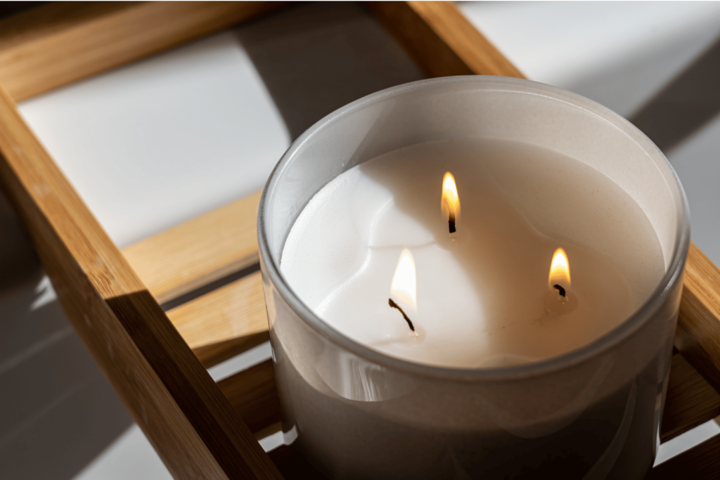 An image portraying the embodiment practice of candle gazing.