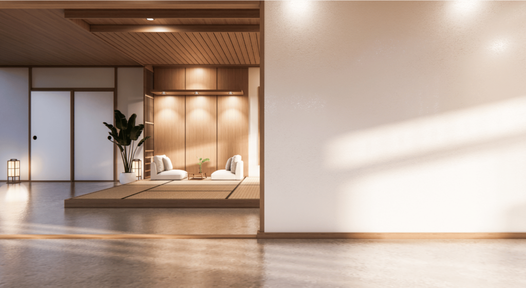Home interior example of a serene and simple life.