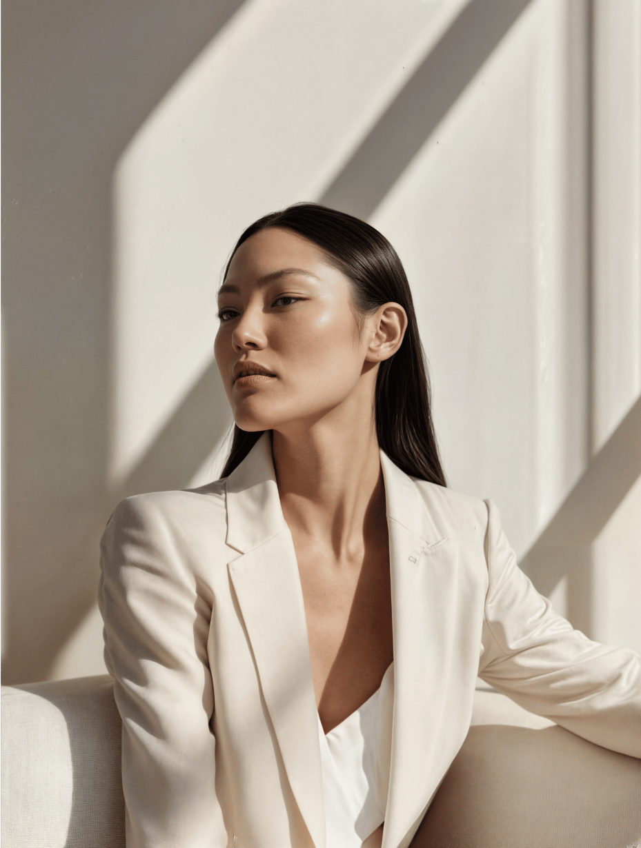 a woman embodying a confident habit of character.